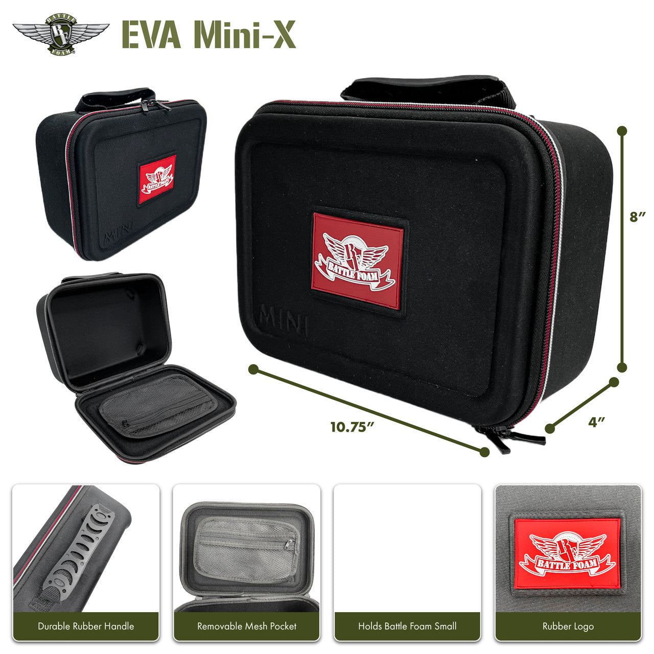 Battle Foam (Mini) EVA Mini-X Standard Load Out (Black) BF-BBMINIX-SL