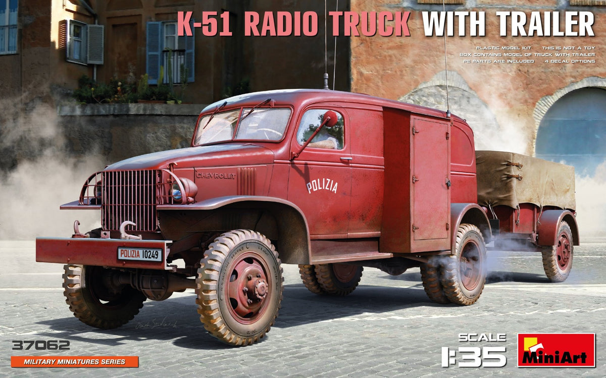 Miniart 1/35 K-51 Radio Truck W/ Trailer 37062