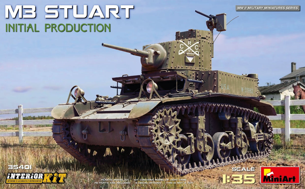 Miniart 1/35 M3 Stuart Initial Production Interior Kit 35401