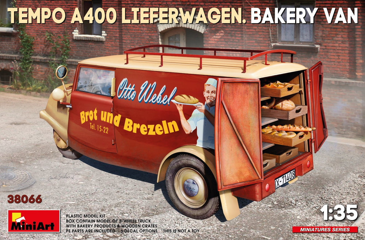 Miniart 1/35 Tempo A400 Lieferwagen, Bakery Van 38066