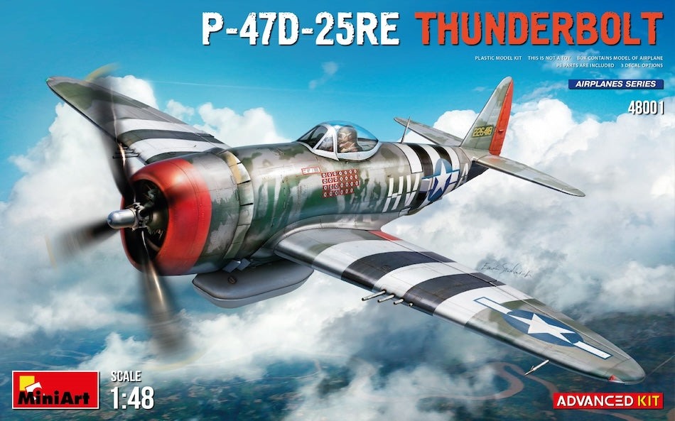 Miniart 1/48 P-47D-25RE Thunderbolt, Advanced Kit 48001