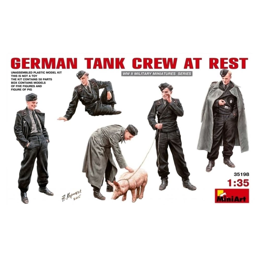 Miniart 1/35 German Tank Crew At Rest MIN35198
