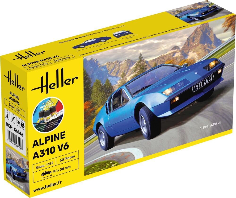 Heller 1:43 Gift Set - Alpine A310