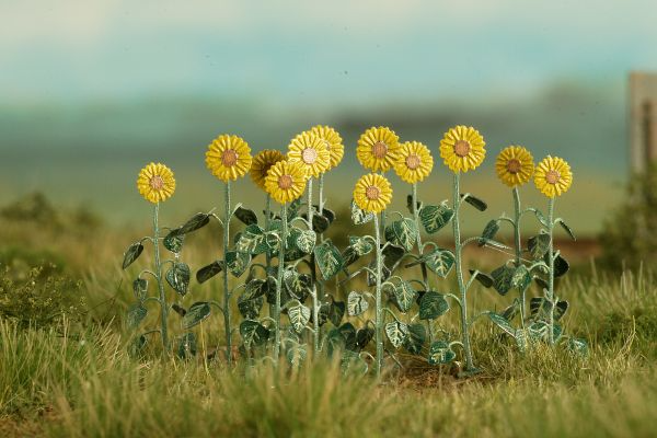 Model Scene 1:72 Sunflowers Low Vegetation Vg7-224