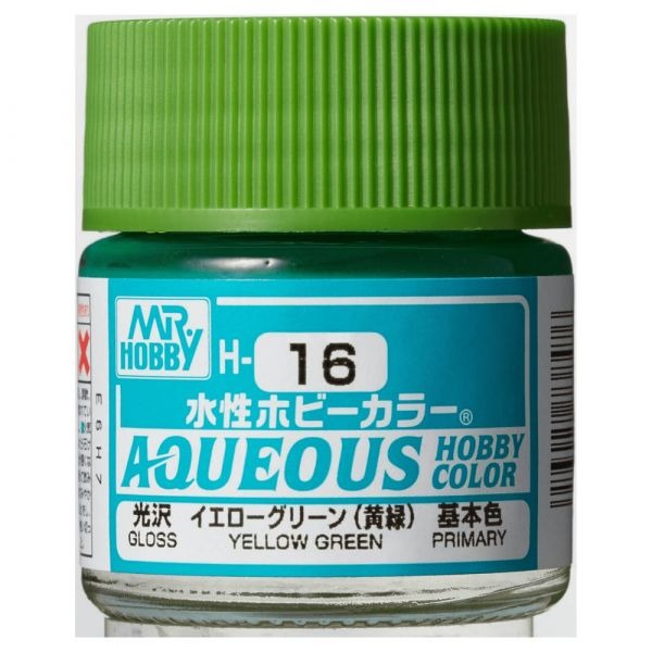 Mr Hobby Aqueous Hobby Color 10ml H-016 Yellow Green