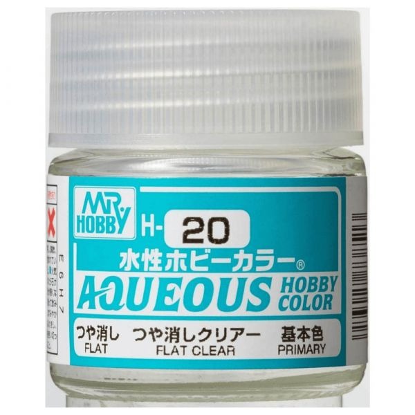 Mr Hobby Aqueous Hobby Color 10ml H-020 Flat Clear