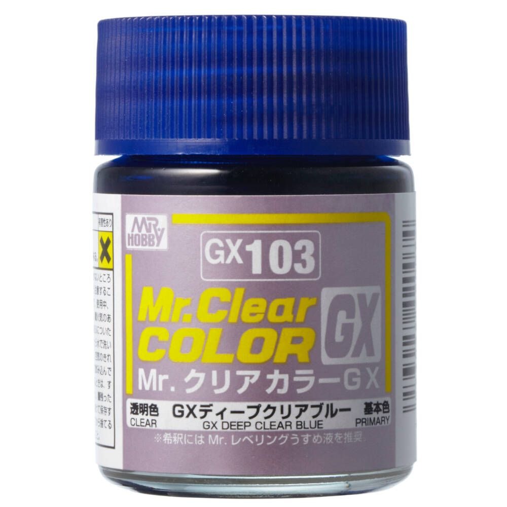 Mr Hobby Mr Clear Color GX 18ml GX-103 Deep Clear Blue 1