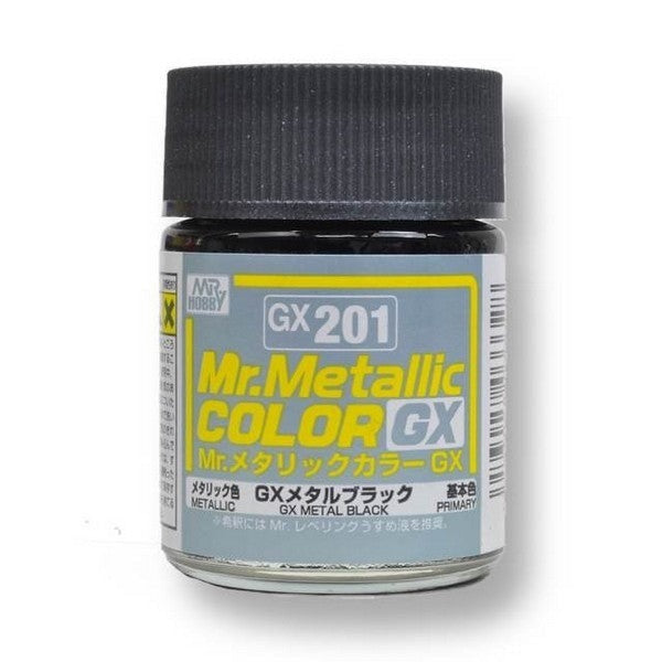 Mr Hobby Mr Metallic Color GX 18ml GX-201 Metal Black