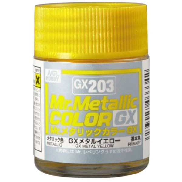 Mr Hobby Mr Metallic Color GX 18ml GX-203 Metal Yellow