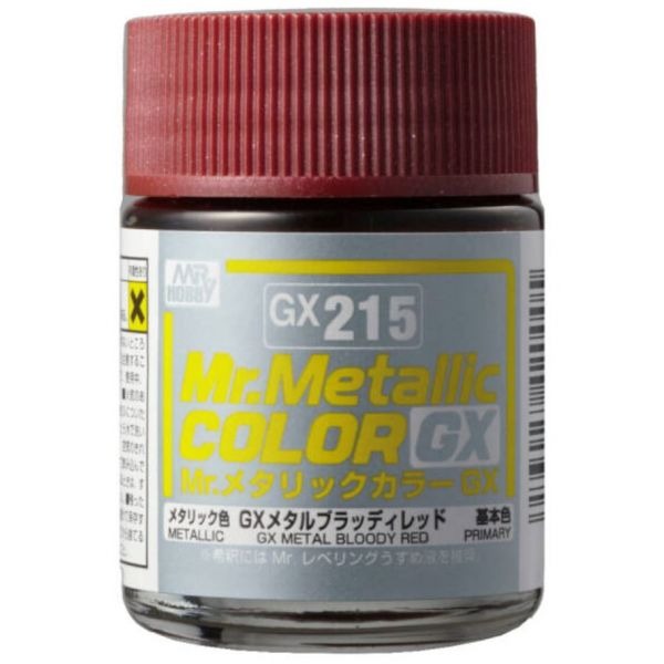 Mr Hobby Mr Metallic Color GX 18ml GX-215 Metal Bloody Red