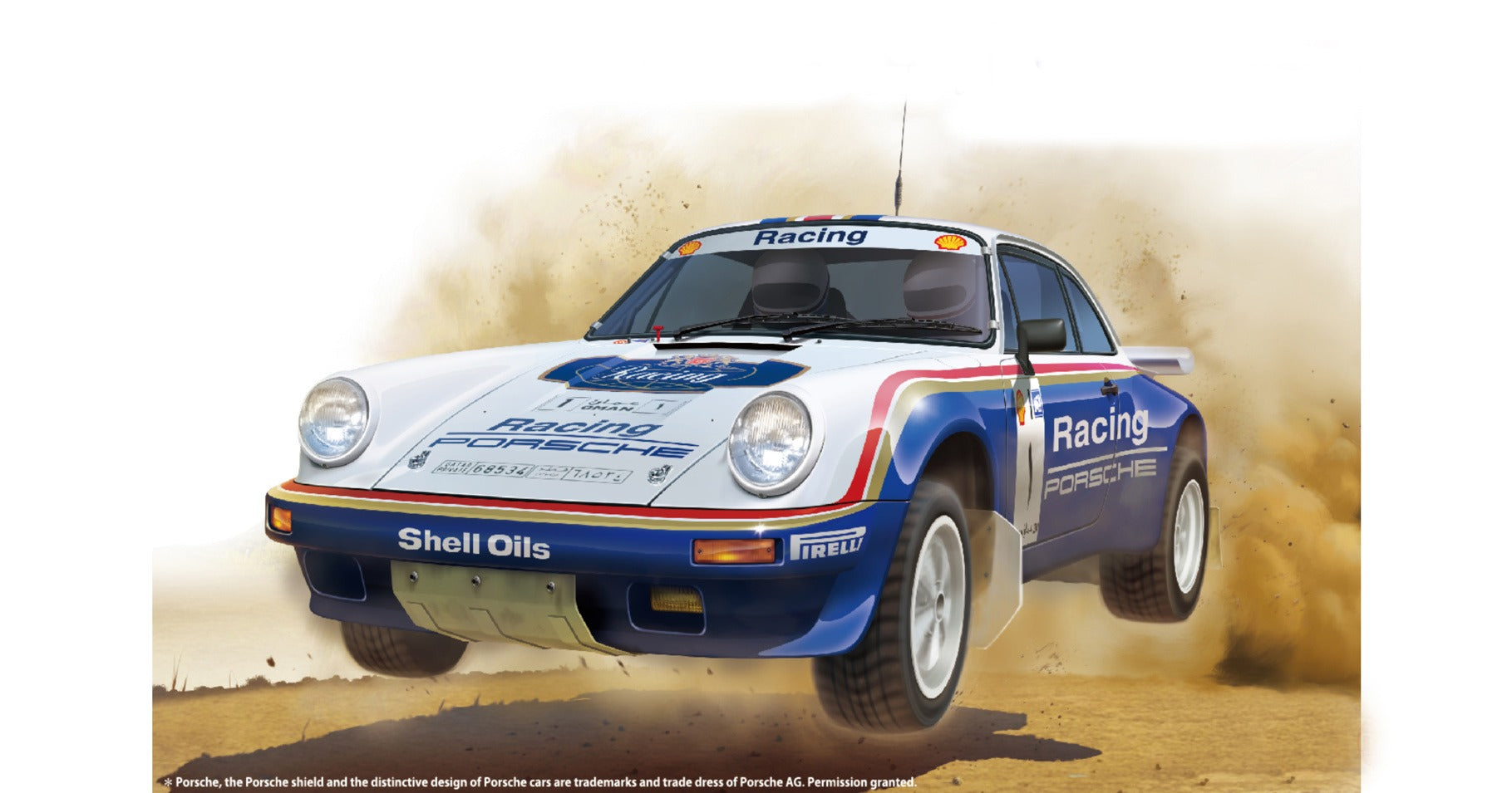 Nunu 1/24 Porsche 911 1984 Oman Rally Nu24011