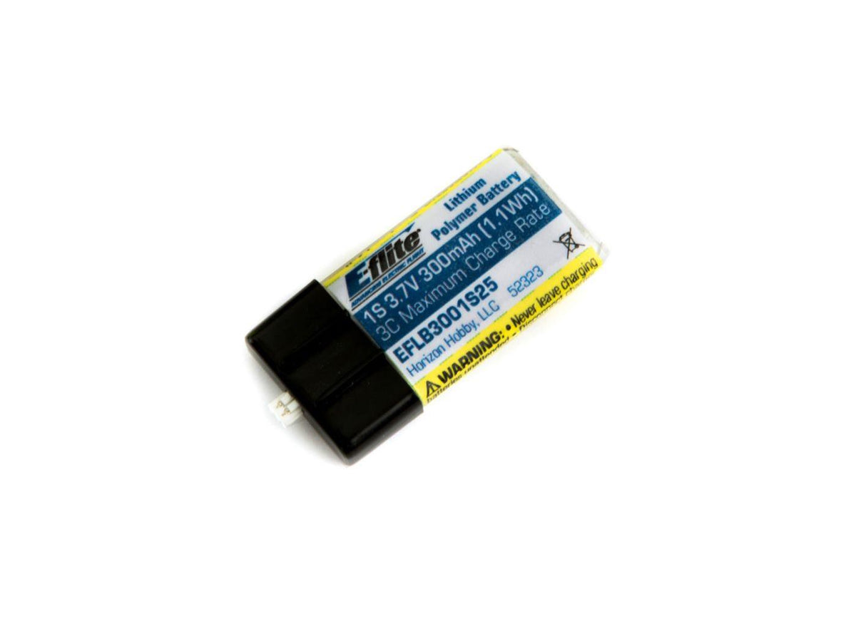 300mAh 1S 3.7V 25C LiPo Battery