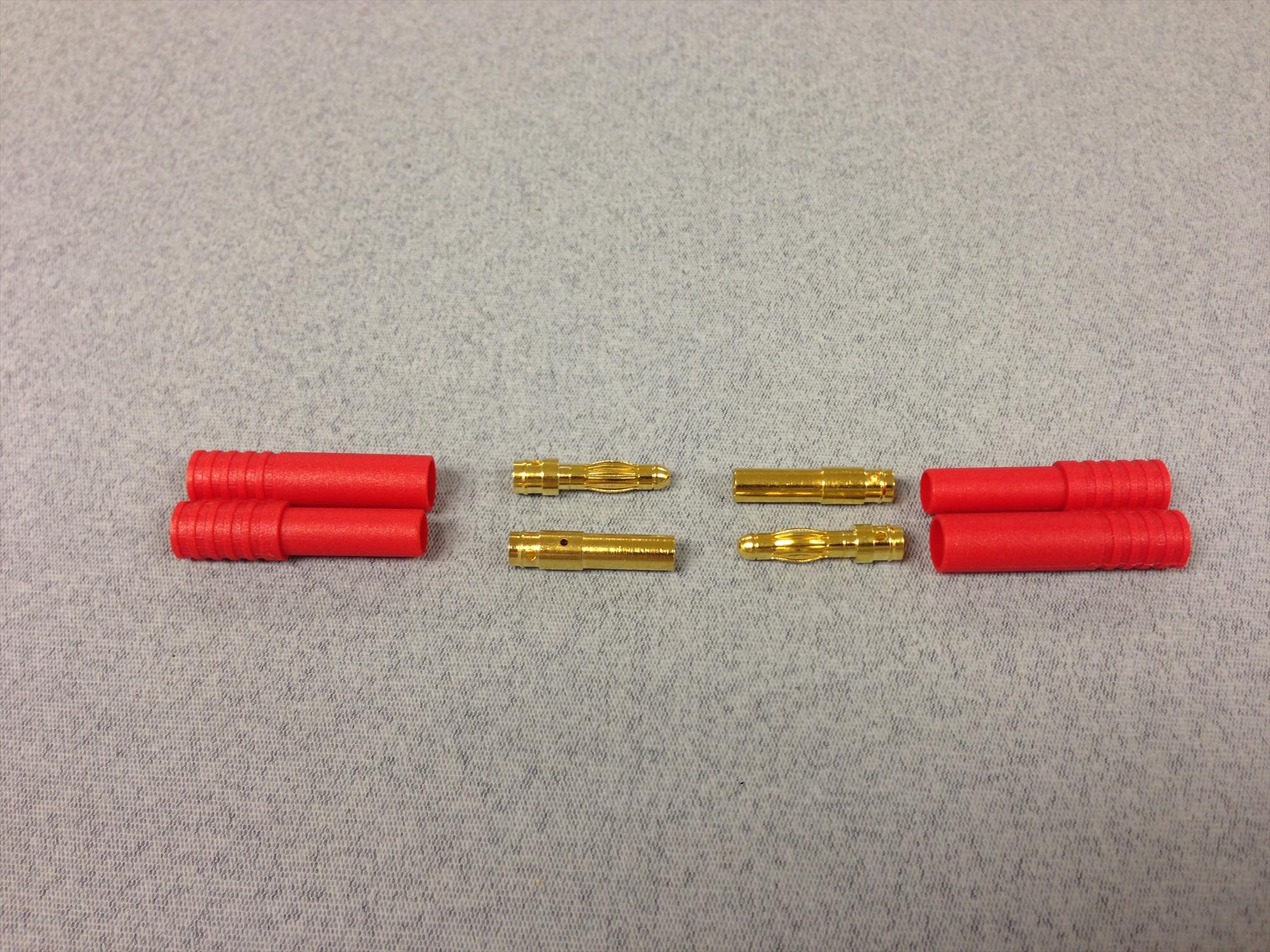 4.0mm Gold 10prs w/5 x polarity housing