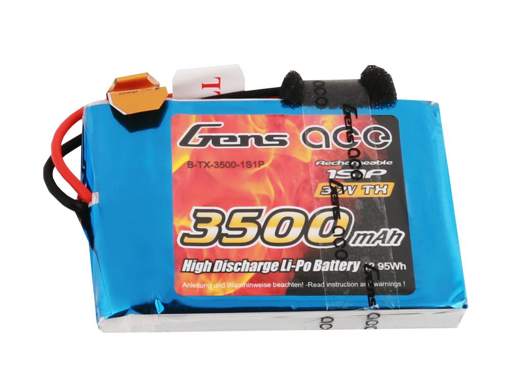 Li-Po 1S 3.7V 3500mAh Tx with JR