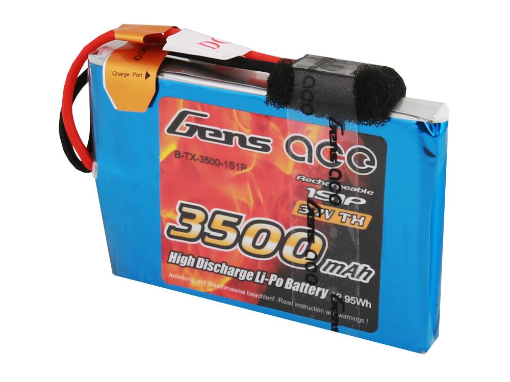 Li-Po 1S 3.7V 3500mAh Tx with JR