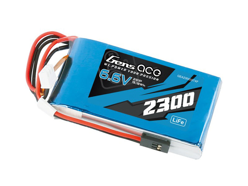 LiFe 2S 6.6V 2300mAh Tx with Futaba