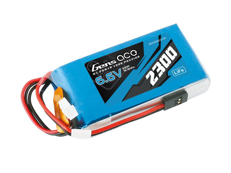 LiFe 2S 6.6V 2300mAh Tx with Futaba