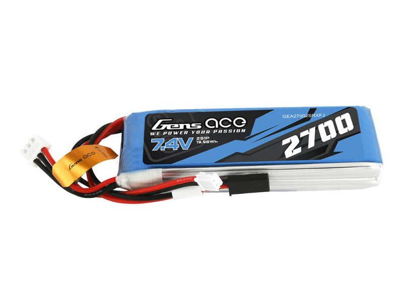 Li-Po 2S 7.4V 2700mAh Rx with Futaba