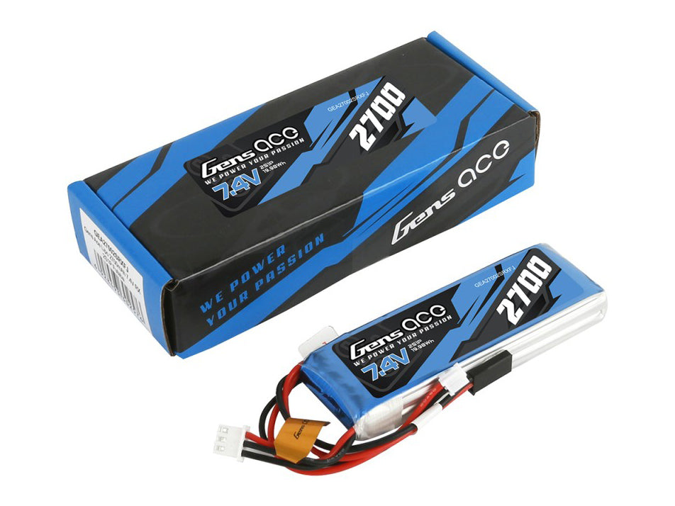 Li-Po 2S 7.4V 2700mAh Rx with Futaba