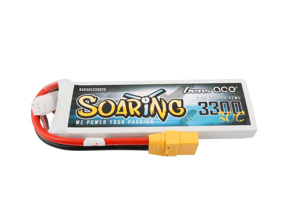 Li-Po 2S 7.4V 3300mAh 30C Soaring with XT90