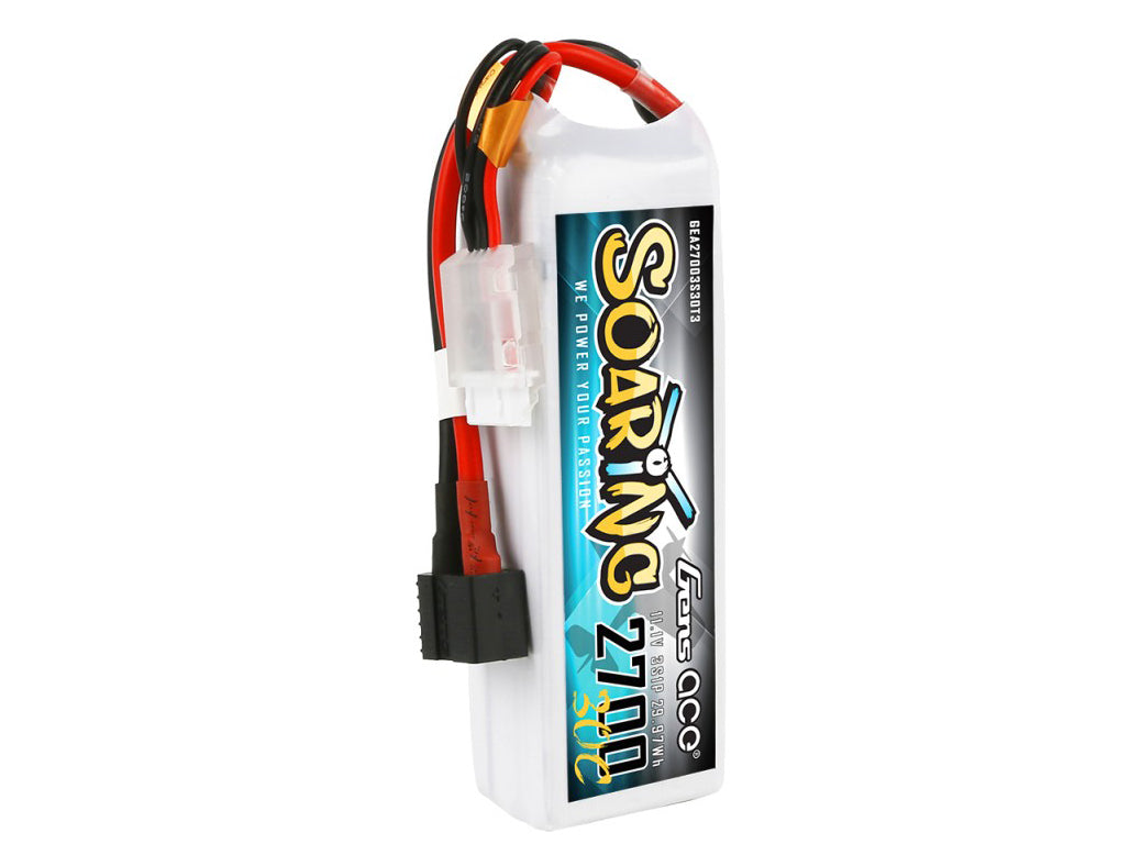 Li-Po 3S 11.1V 2700mAh 30C Soaring with EC3/XT60/T-Type