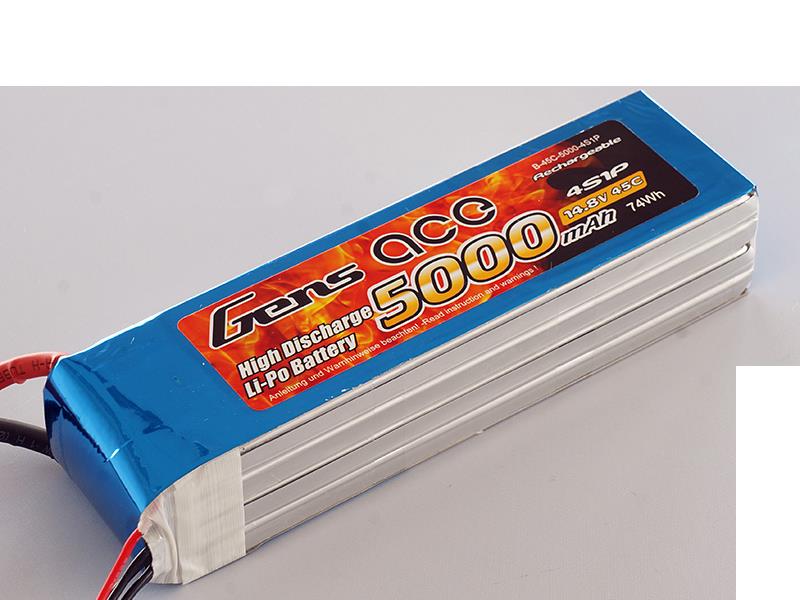 Li-Po 4S 14.8V 5000mAh 45C with EC5