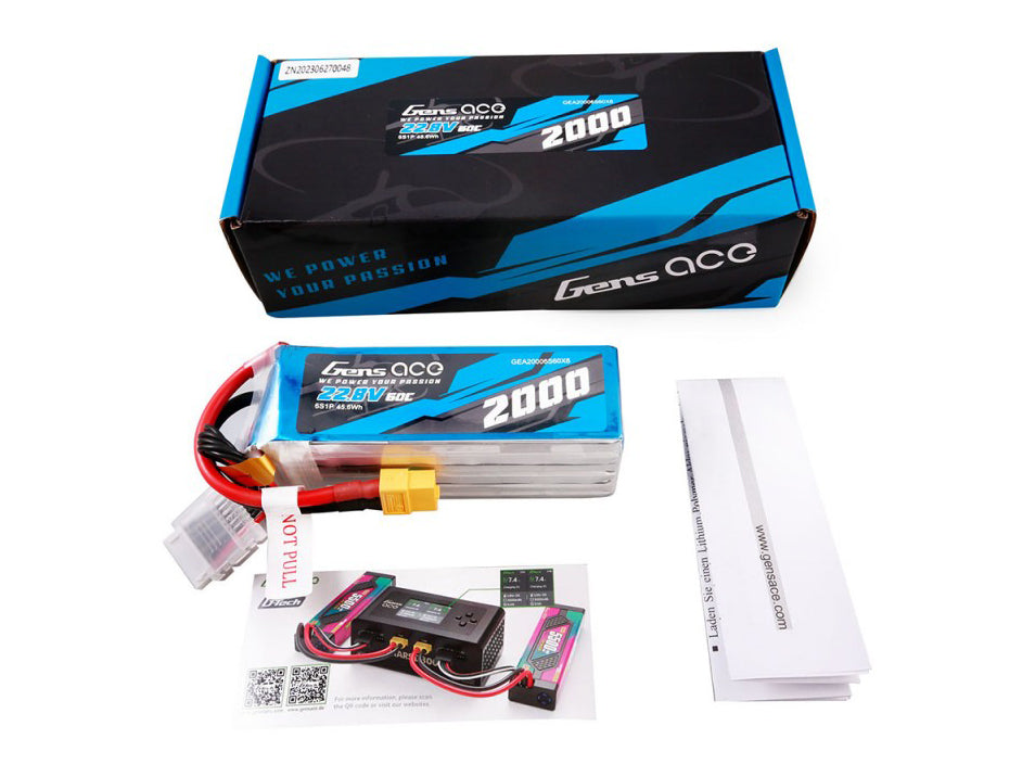 Li-Po HV 6S 22.8V 2000mAh 60C with XT60