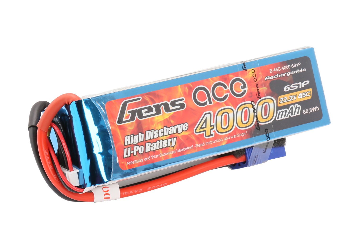 Li-Po 6S 22.2V 4000mAh 45C with EC5