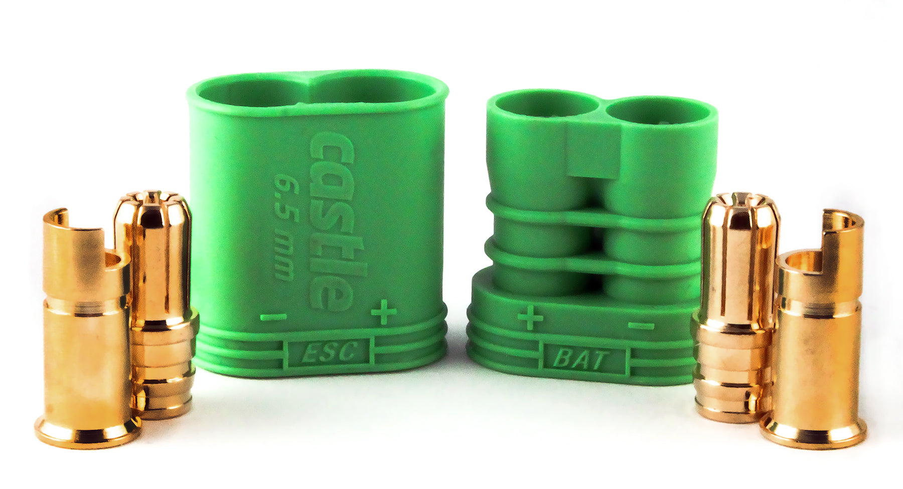 Castle 6.5mm Polarized Bullet Connector 1pr