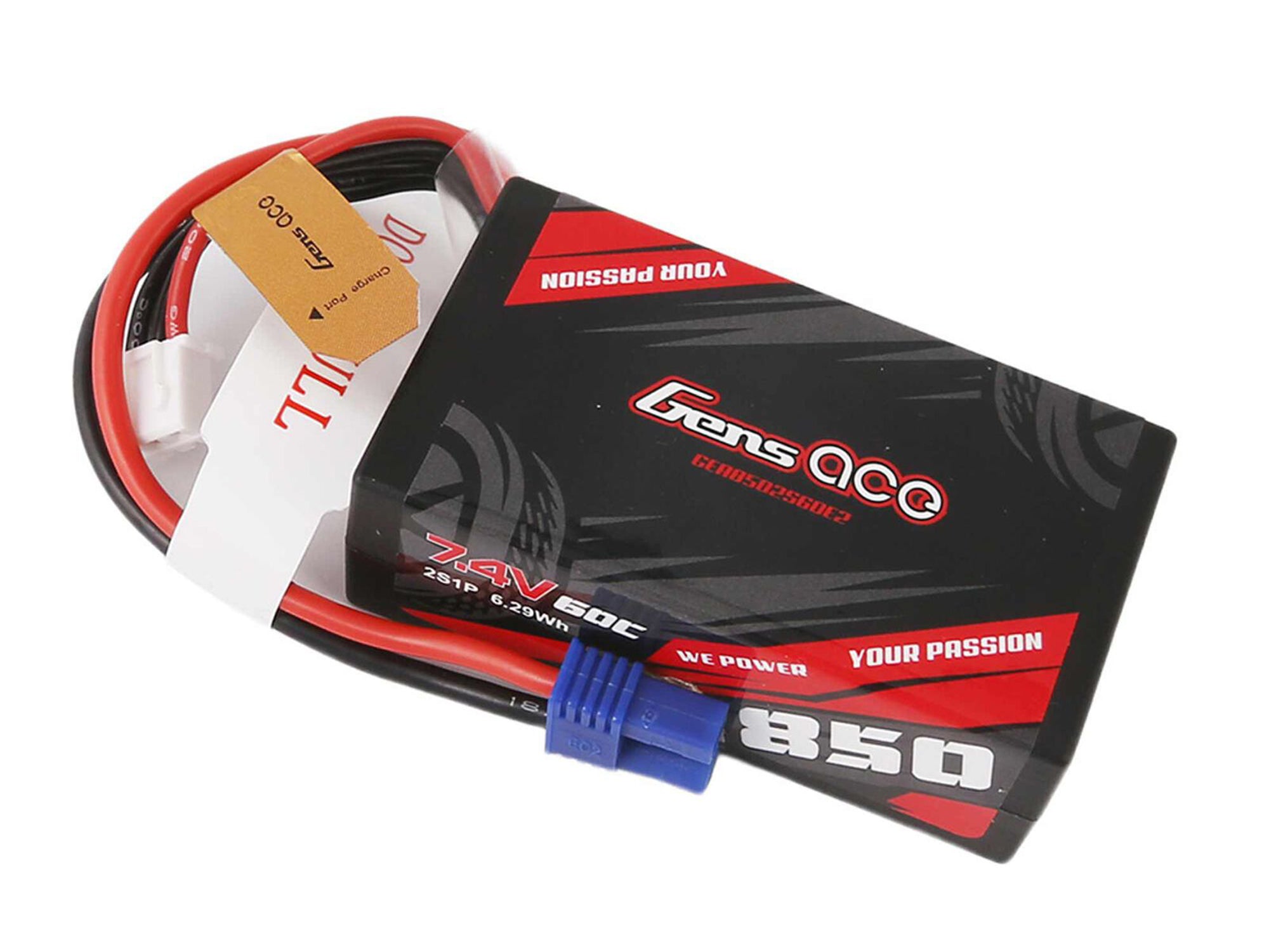 Li-Po Car 2S 7.4V 850mAh 60C with EC2