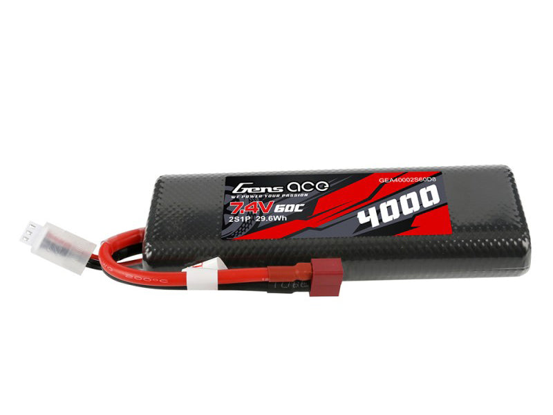 Li-Po Car Hard Case 2S 7.4V 4000mAh 60C Bashing with T-Type