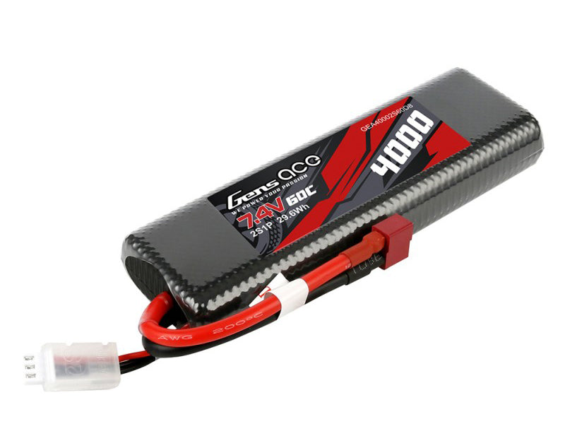 Li-Po Car Hard Case 2S 7.4V 4000mAh 60C Bashing with T-Type