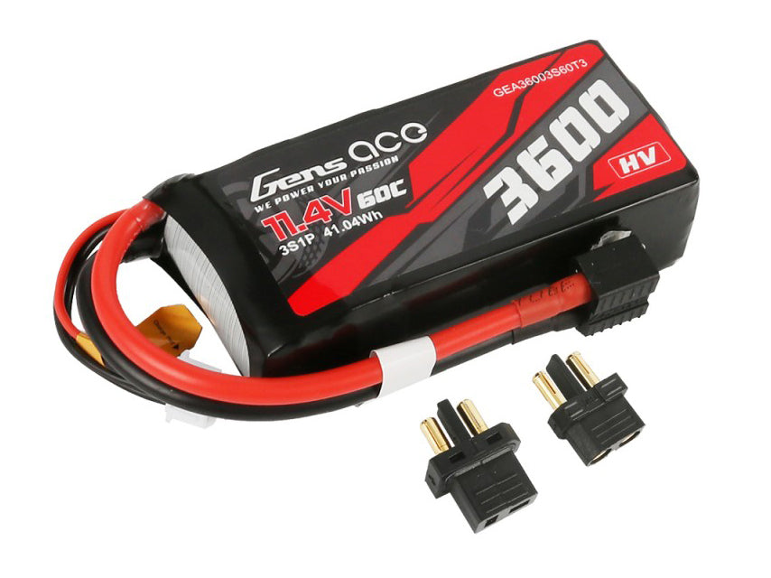 Li-Po 3S 11.4V HV 3600mAh 60C with XT60/T-Type