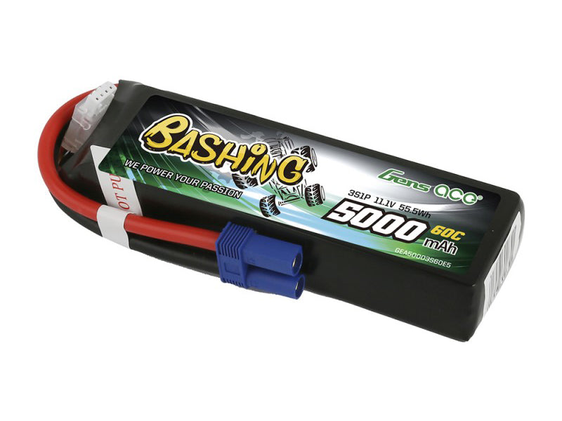 Li-Po Car 3S 11.1V 5000mAh 60C Bashing with EC5