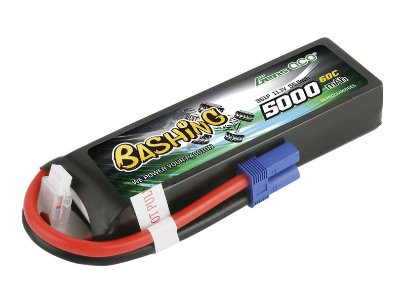 Li-Po Car 3S 11.1V 5000mAh 60C Bashing with EC5