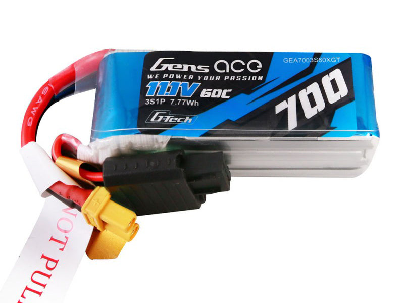 Li-Po G-Tech 3S 11.1V 700mAh 60C with XT30