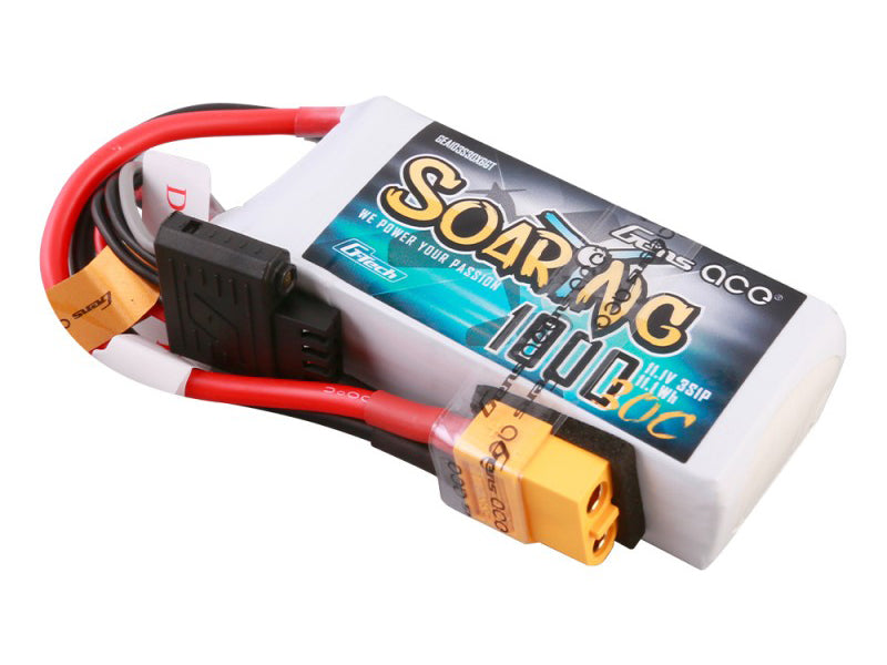 Li-Po G-Tech 3S 11.1V 1000mAh 30C Soaring with XT60