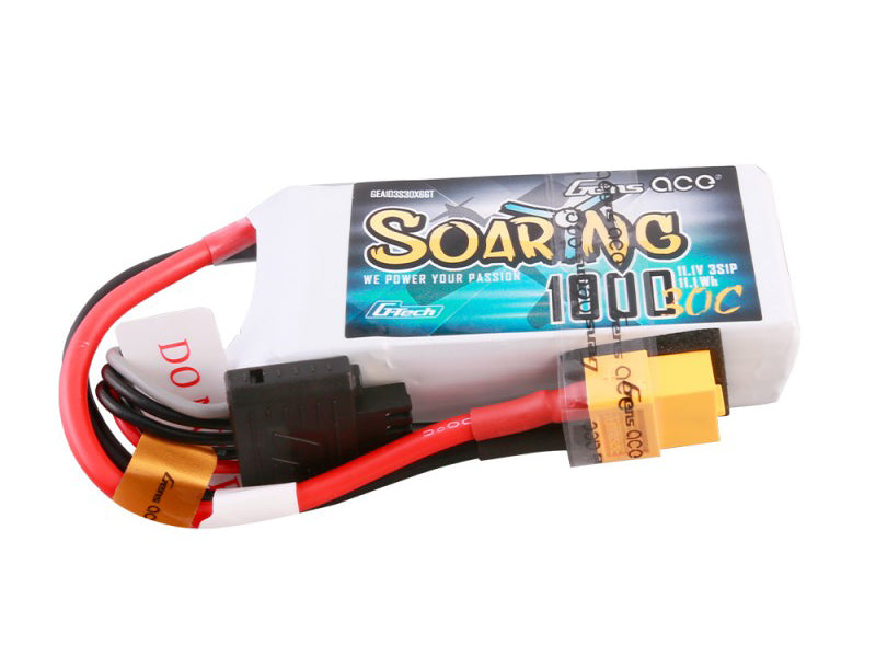 Li-Po G-Tech 3S 11.1V 1000mAh 30C Soaring with XT60