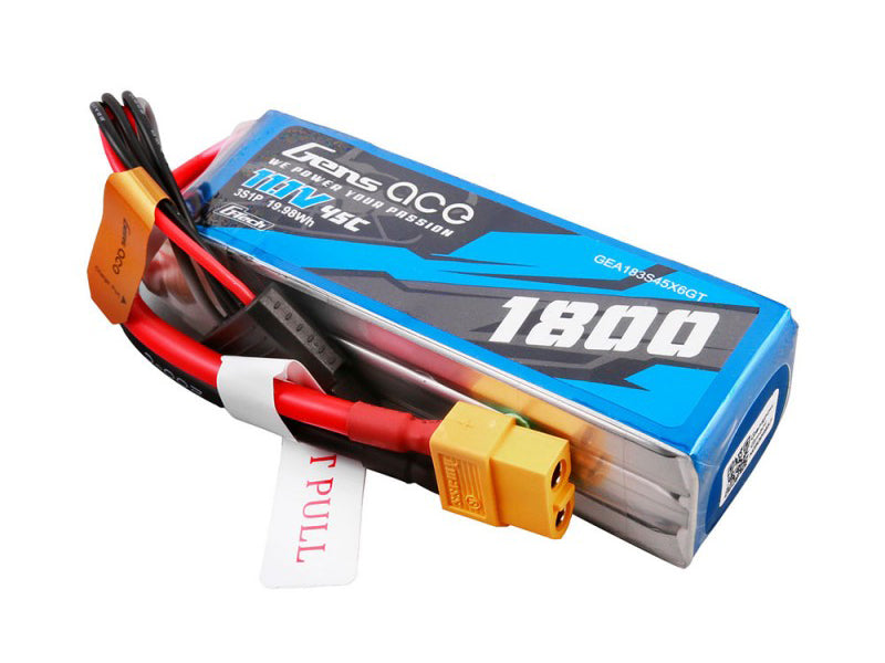 Li-Po G-Tech 3S 11.1V 1800mAh 45C with XT60