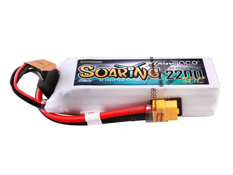 Li-Po G-Tech 4S 14.8V 2200mAh 30C Soaring with XT60