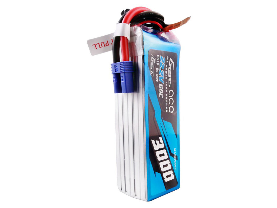 Li-Po G-Tech 6S 22.2V 3000mAh 60C with EC5