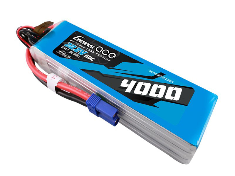 Li-Po G-Tech 6S 22.2V 4000mAh 60C with EC5