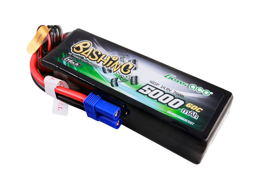 Li-Po Car G-Tech 4S 14.8V 5000mAh 60C Bashing with EC5