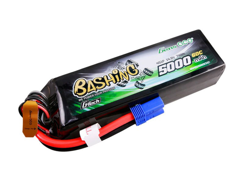 Li-Po Car G-Tech 4S 14.8V 5000mAh 60C Bashing with EC5