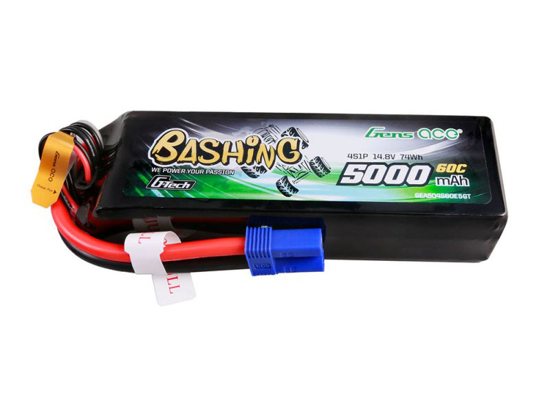 Li-Po Car G-Tech 4S 14.8V 5000mAh 60C Bashing with EC5