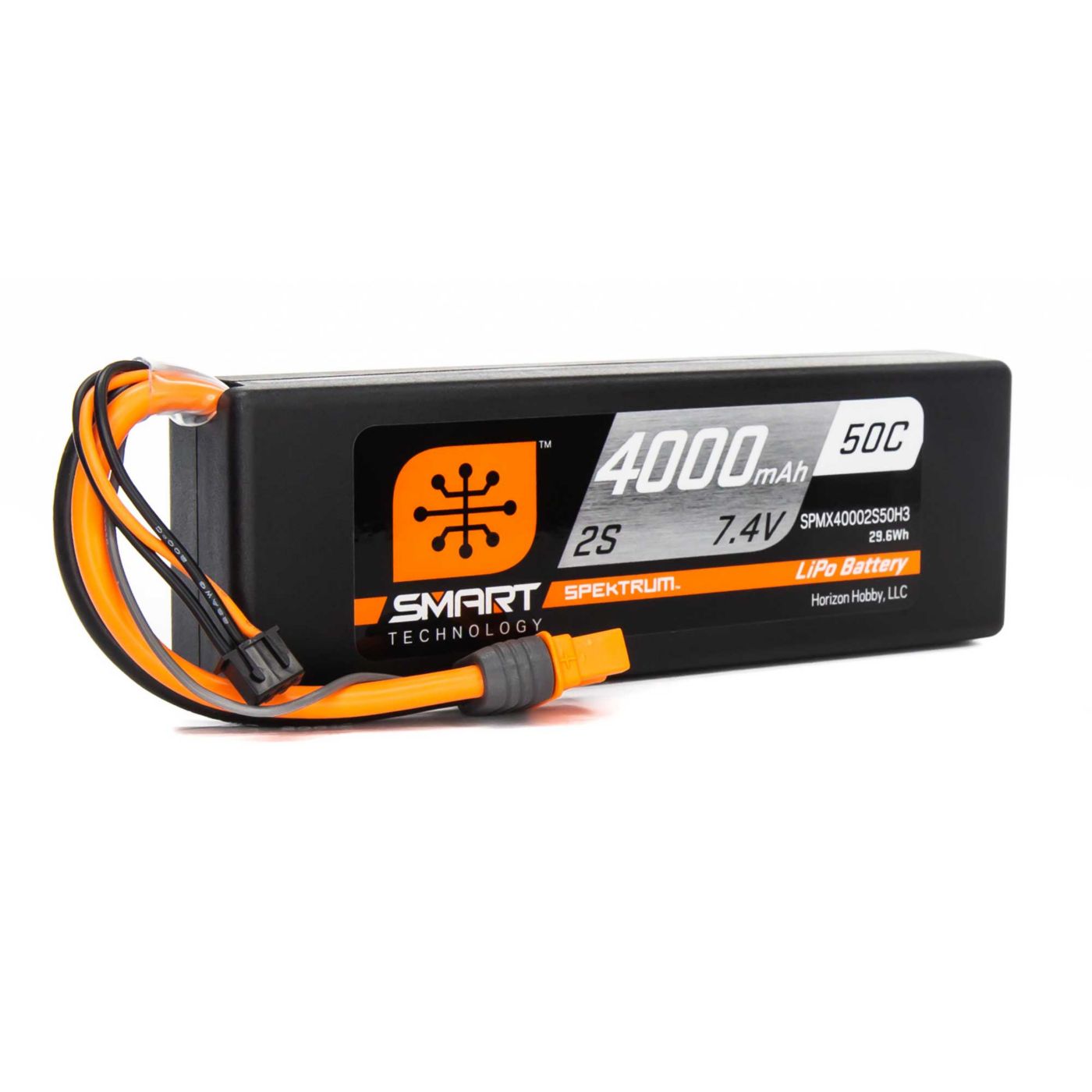 Spektrum 4000mAh 2S 7.4V Smart LiPo Battery 50C; IC3 - RC Electronics