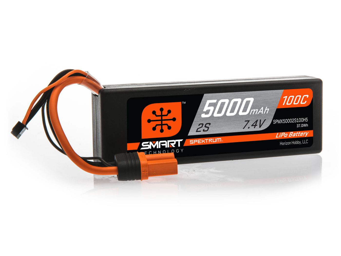 5000mAh 2S 7.4V 100C Smart LiPo Hardcase; IC5