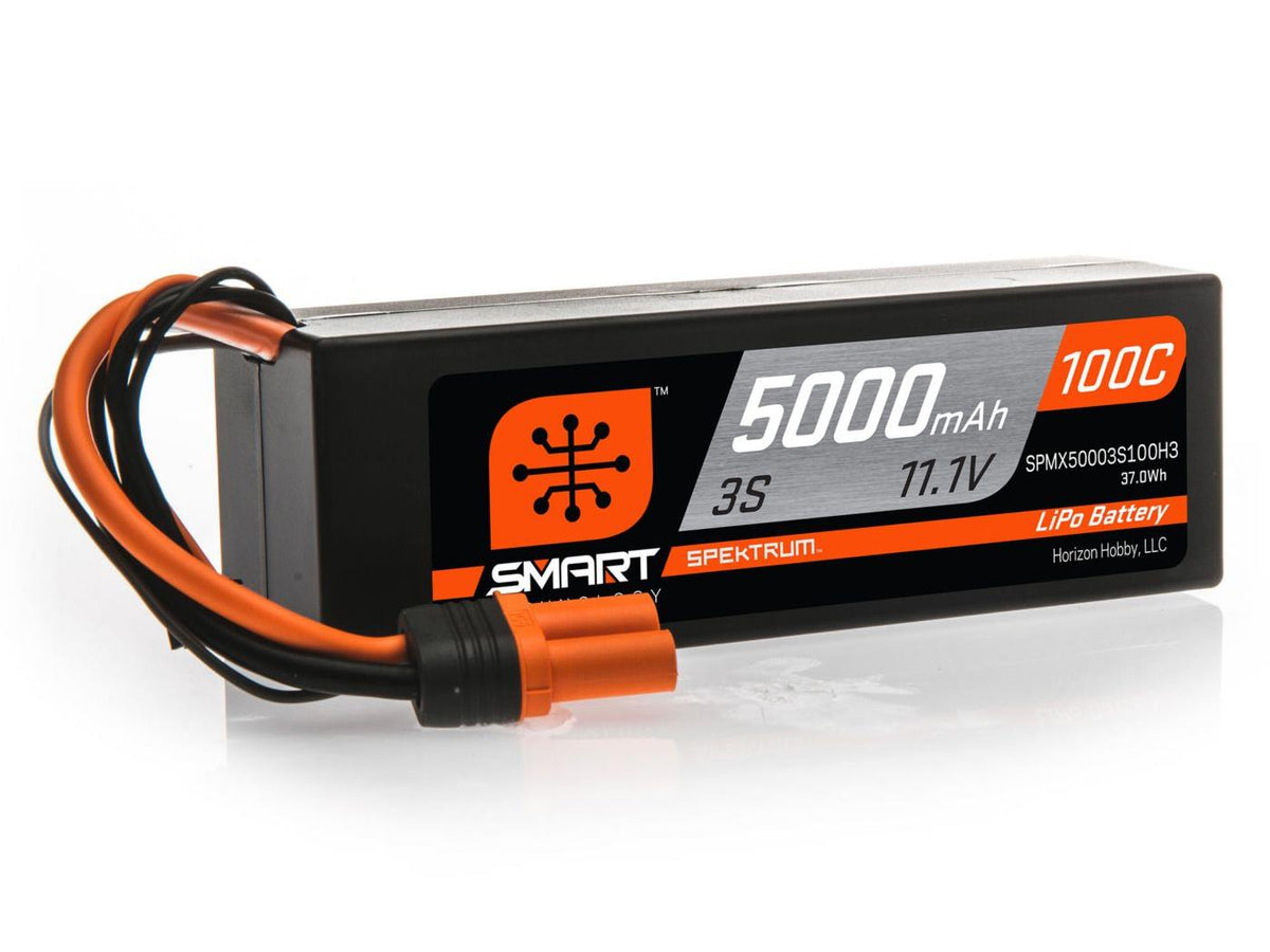 5000mAh 3S 11.1V 100C Smart LiPo Hardcase; IC3