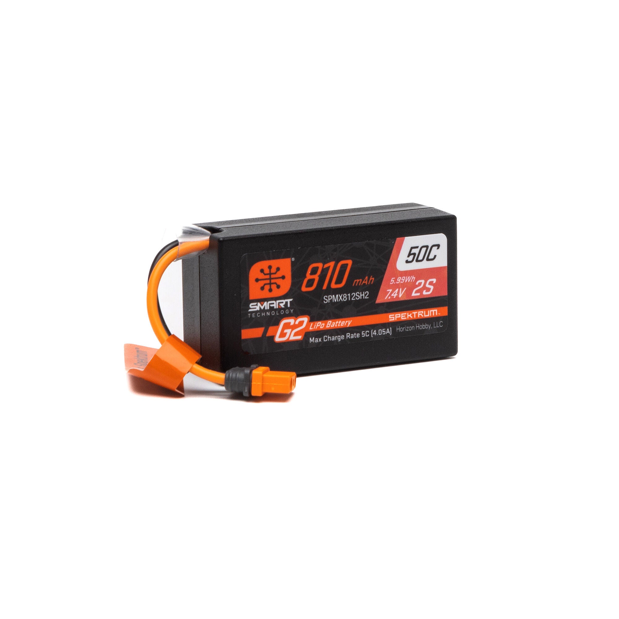 7.4V 810mAh 2S Smart G2 50C LiPo: IC2