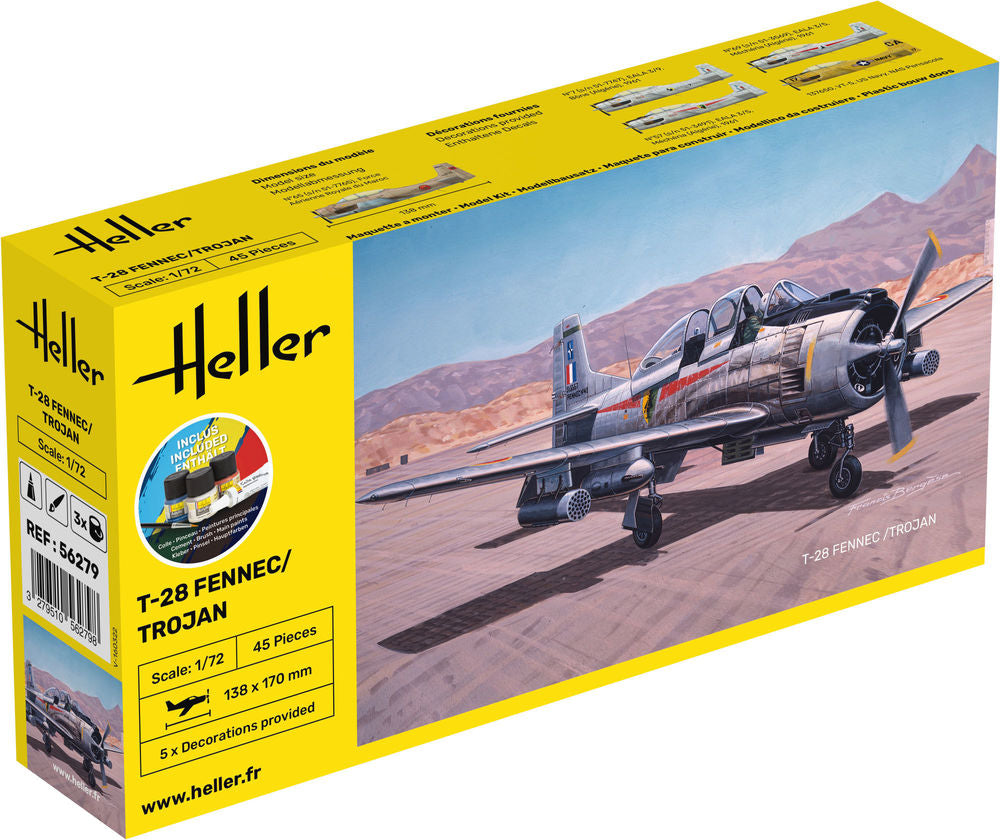 Heller 1:72 Gift Set - North American T-28 Fennec/Trojan